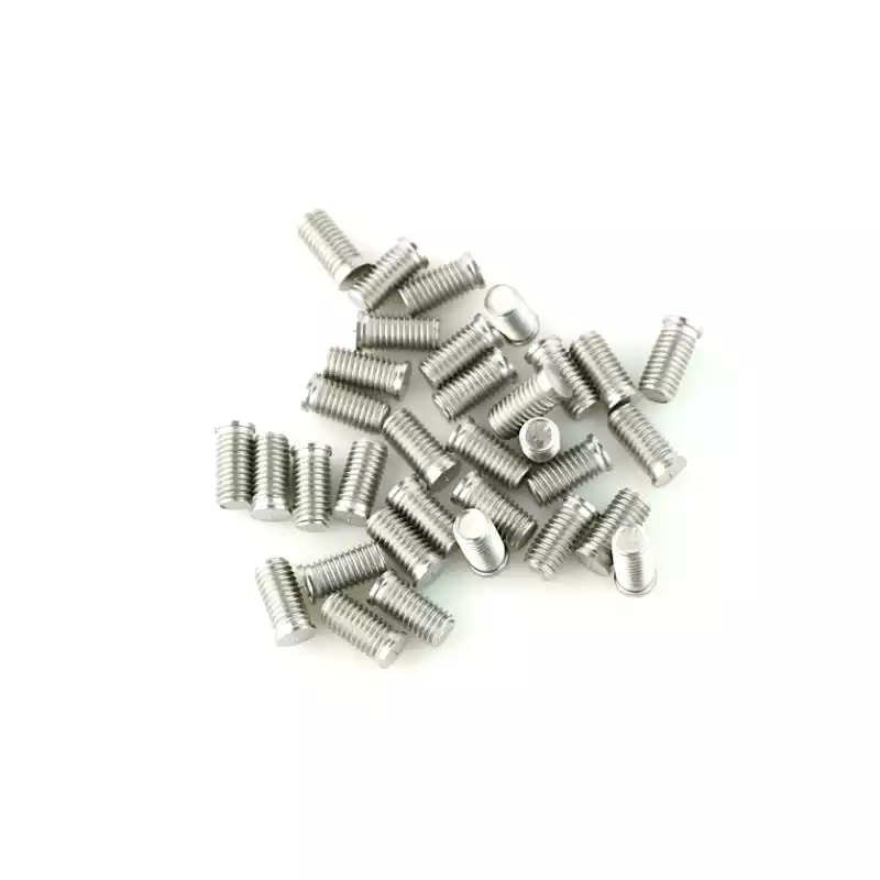 Stainless Steel CD Weld Studs M10 x 20mm Length (A2 spec.) photographed closer in