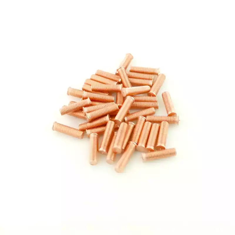 Mild Steel CD Weld Studs M8 x 30mm Length (copper flashed)
