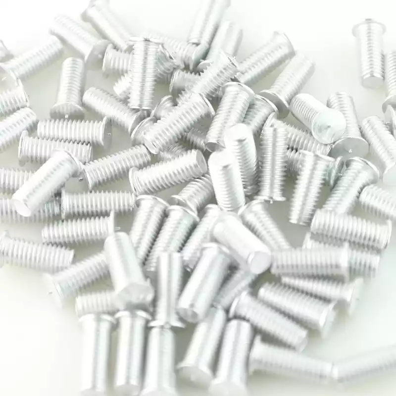 Product image extreme close up of Aluminium Alloy Capacitor Discharge Weld Studs M8 x 20mm Length