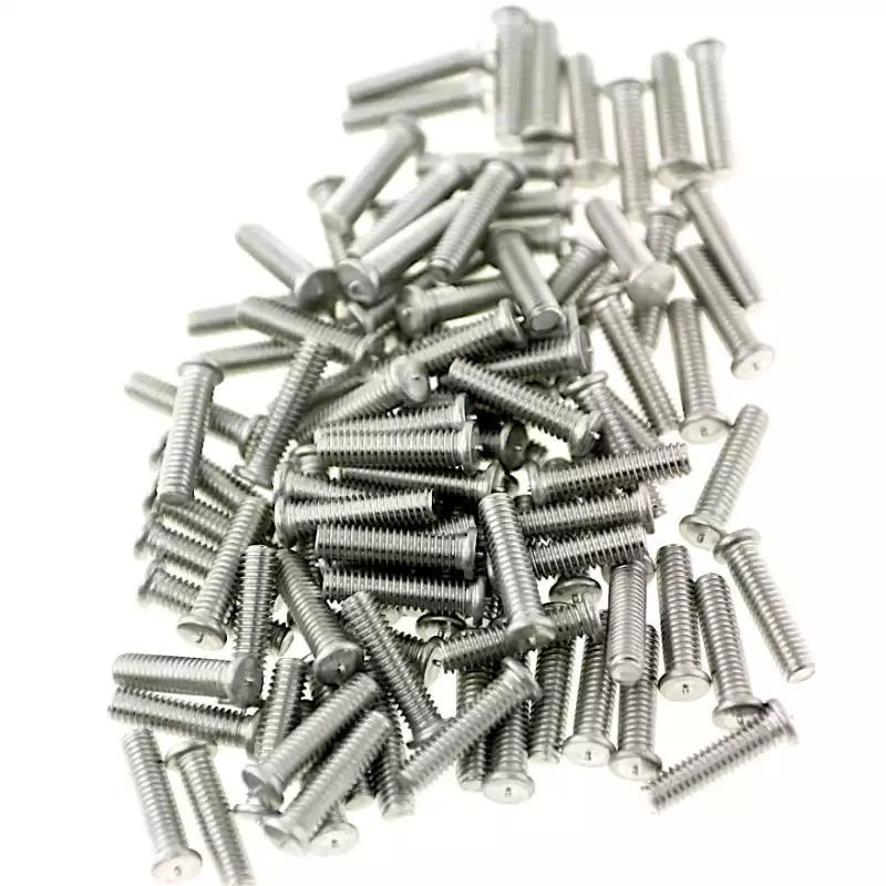 Product image extreme close up of Stainless Steel CD Weld Studs M4 x 16mm Length (A2 spec.)