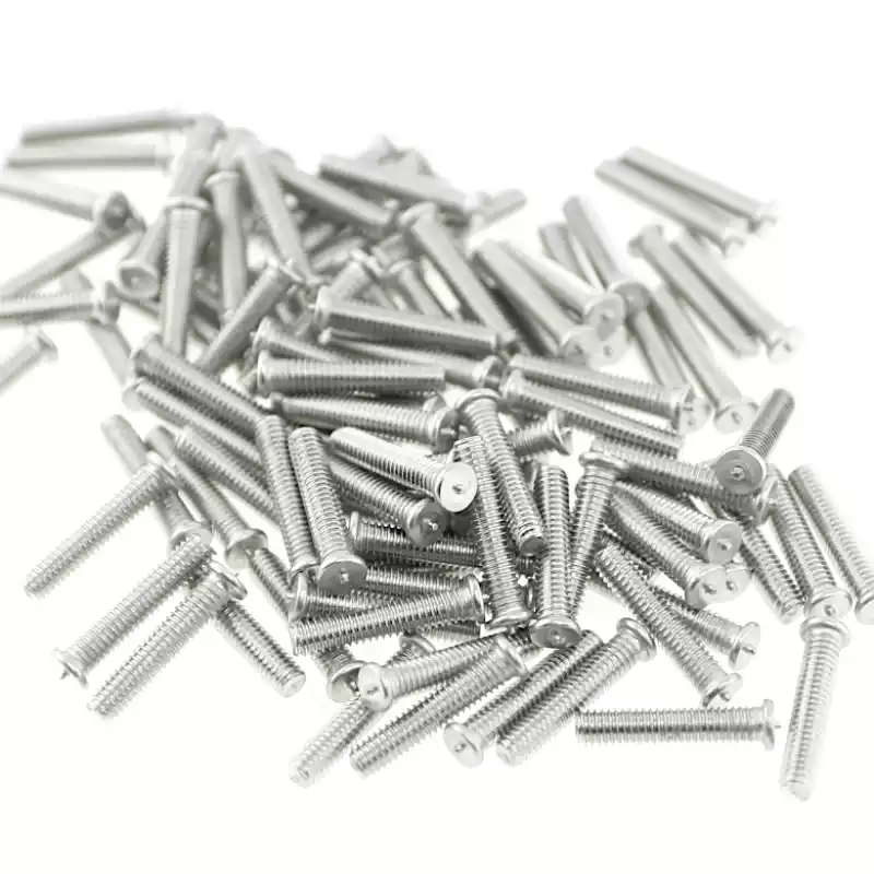 Product image extreme close up of Stainless Steel CD Weld Studs M4 x 20mm Length (A2 spec.)