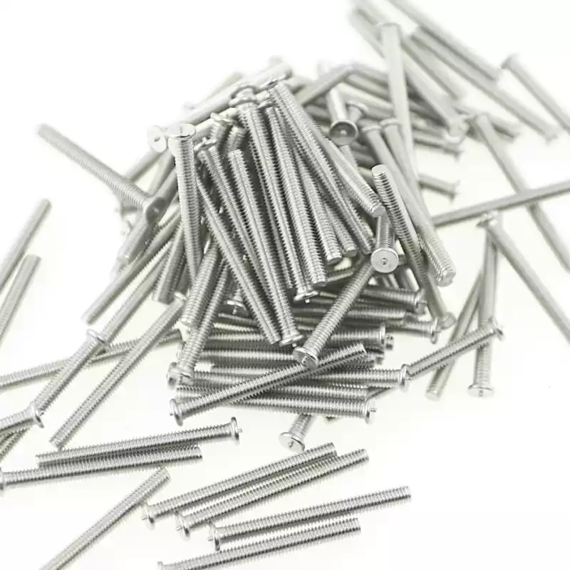 Product image extreme close up of Stainless Steel CD Weld Studs M4 x 40mm Length (A2 spec.)