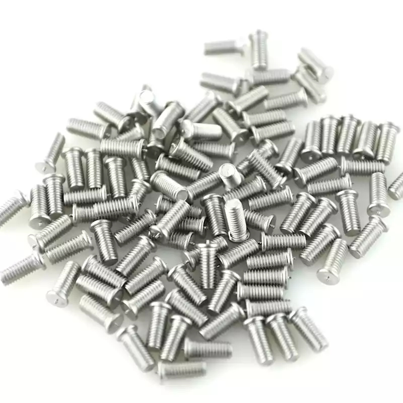 Product image extreme close up of Stainless Steel CD Weld Studs M5 x 12mm Length (A2 spec.)