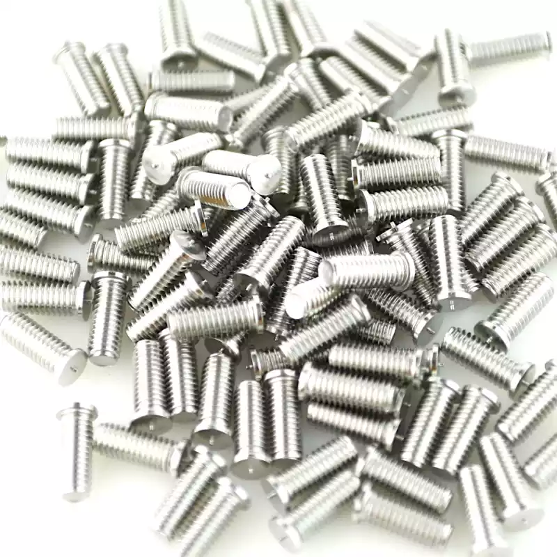 Product image extreme close up of Stainless Steel CD Weld Studs M6 x 16mm Length (A2 spec.)