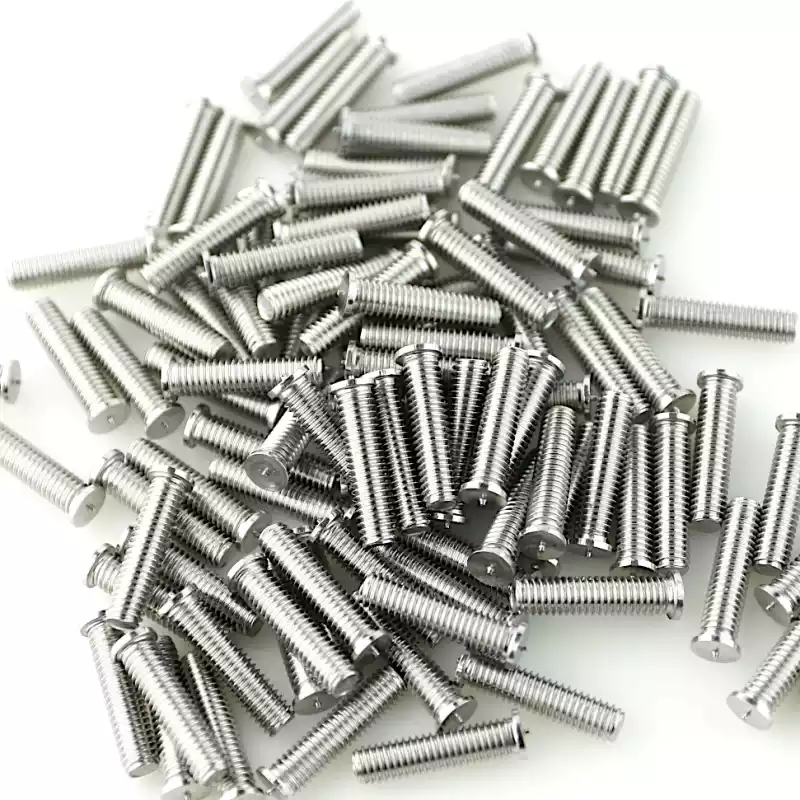 Product image extreme close up of Stainless Steel CD Weld Studs M6 x 25mm Length (A2 spec.)