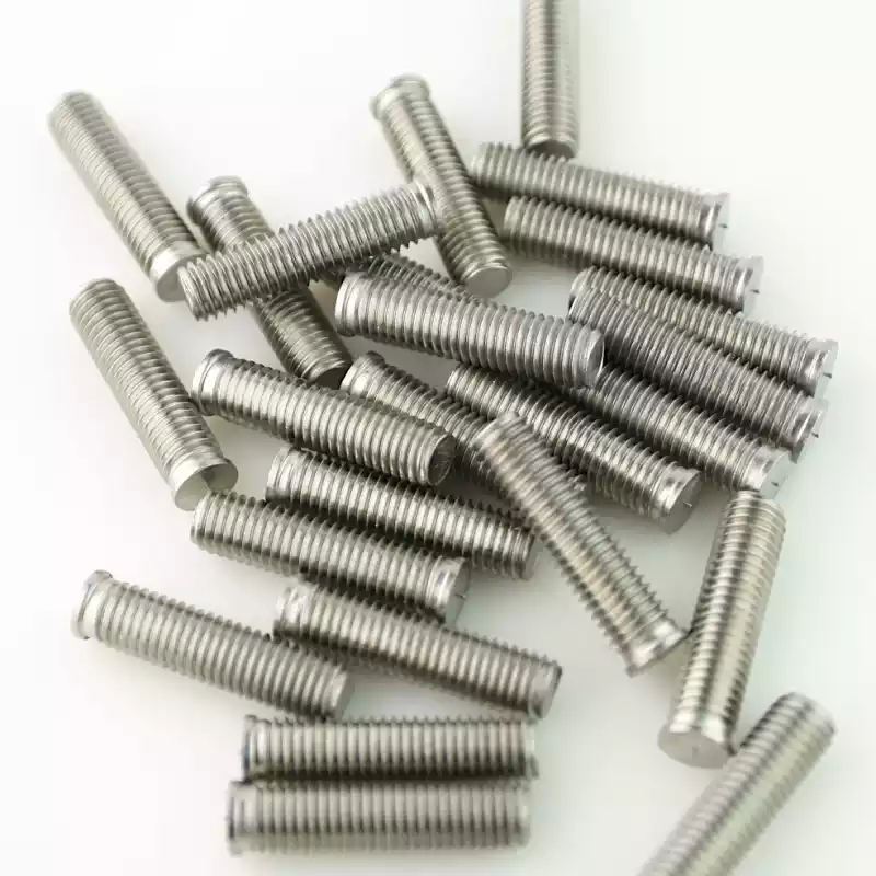 Product image extreme close up of Stainless Steel CD Weld Studs M10 x 40mm Length (A2 spec.)
